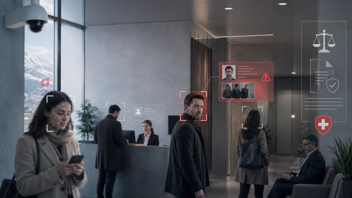 Reconnaissance faciale et vidéoprotection en Suisse : cadre légal, technologies et enjeux de sécurité